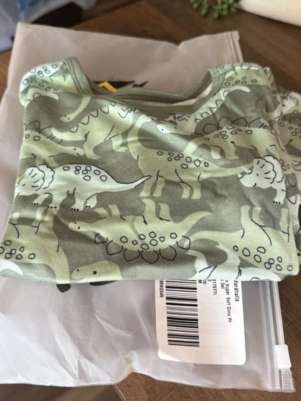 LITTLE ME Infant Boys Super Soft Dino Print Pajama Top And Pants Set - Size 24M